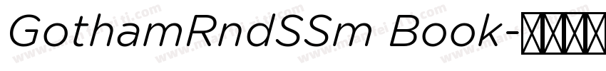 GothamRndSSm Book字体转换